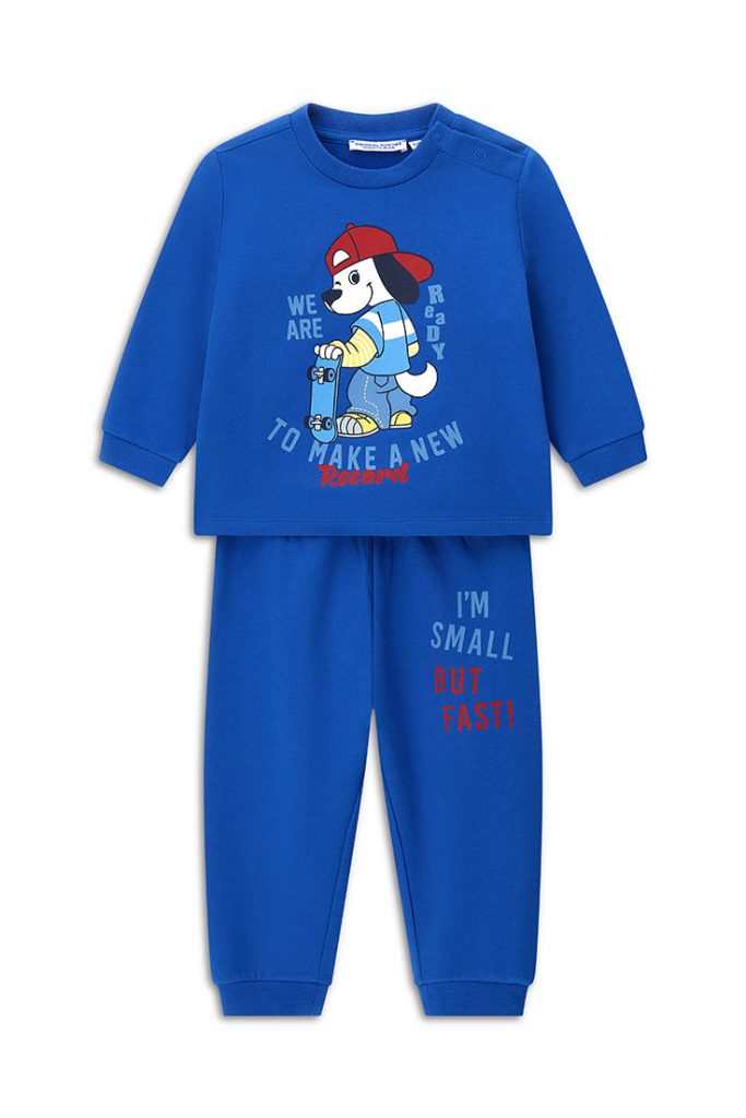 Pyjama bébé garçon bonne nuit col ML pyjama coton polaire