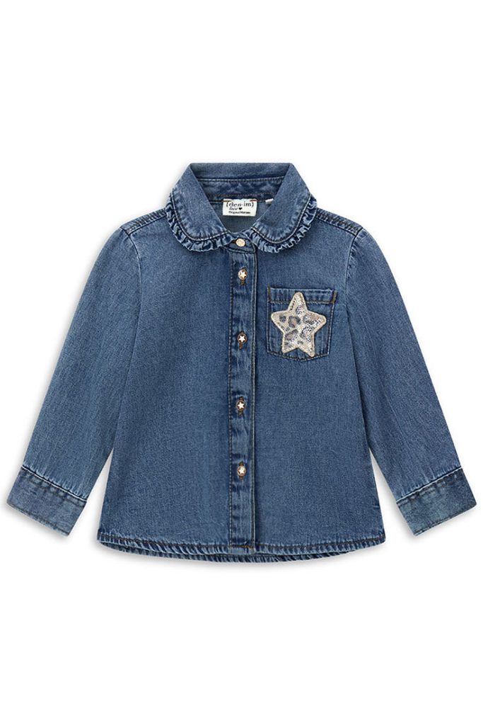 Chemise Capsule Denim Bébé Fille ML Chemises et Hauts