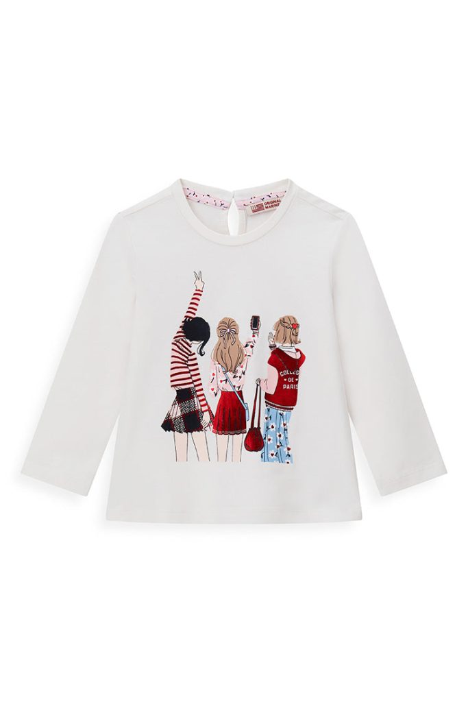 T-shirt bébé fille « Rentrée des classes » ML Chemises et hauts 1