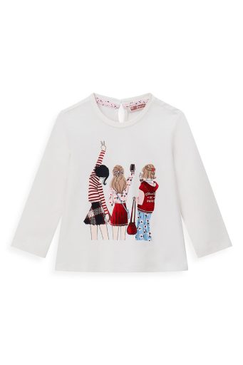 T-shirt bébé fille « Rentrée des classes » ML Chemises et hauts 1