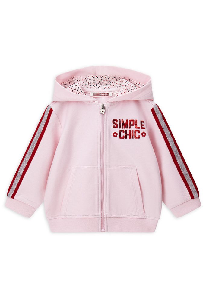 Sweat-shirt à capuche ouverte pour bébé fille, chemises et hauts pour la rentrée scolaire