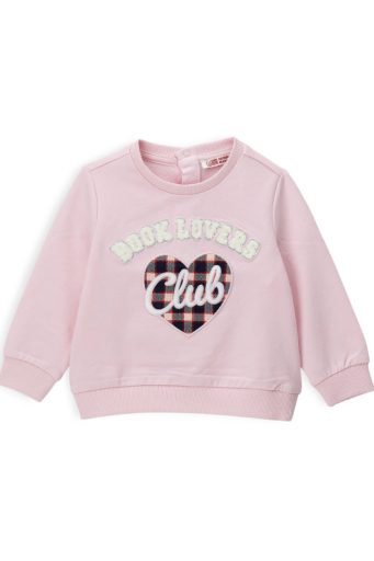 Sweat-shirt bébé fille de rentrée avec col, chemises et hauts