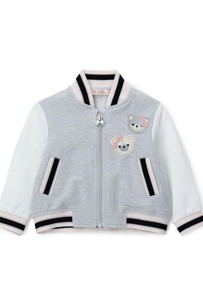 Sweat-shirt Teddy Baby Girl à capuche ouverte, T-shirts et hauts 1