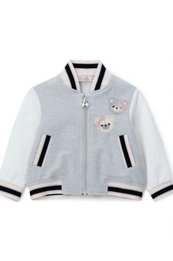 Sweat-shirt Teddy Baby Girl à capuche ouverte, T-shirts et hauts 1