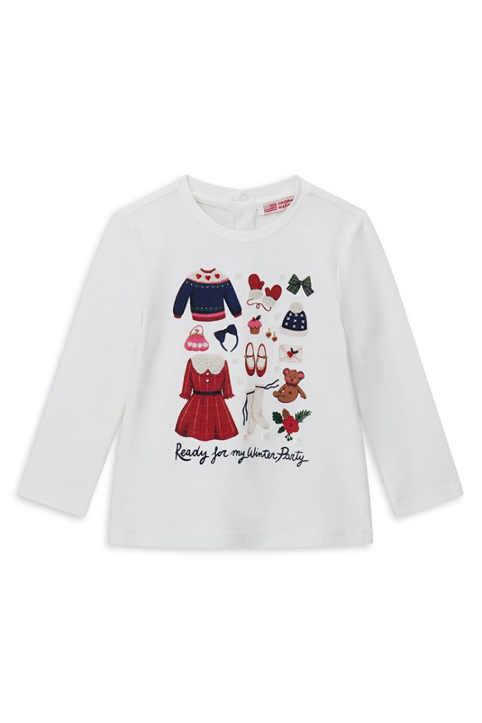 T-shirt de fête pour bébé fille ML Chemises et hauts 1