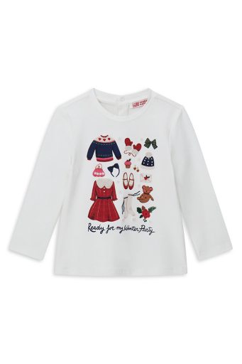 T-shirt de fête pour bébé fille ML Chemises et hauts 1