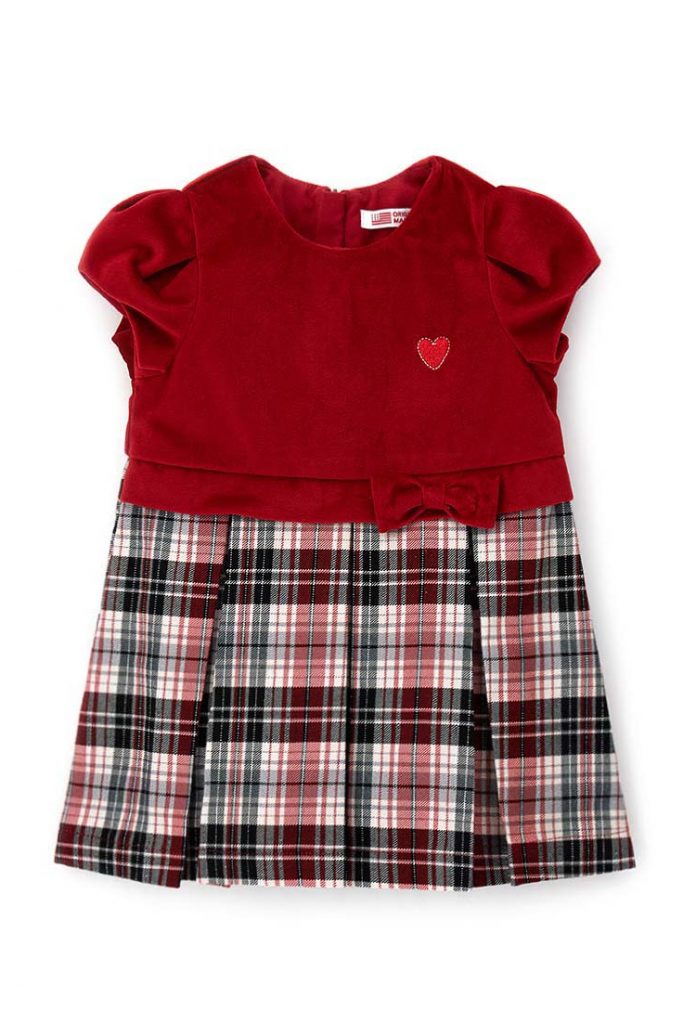 Robes de fête en velours pour bébé fille