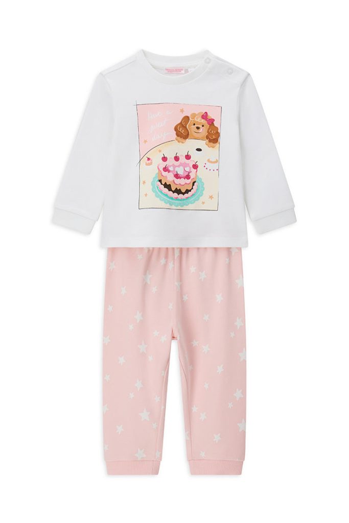 Pyjama Bonne Nuit Bébé Fille Col ML Pyjama 1