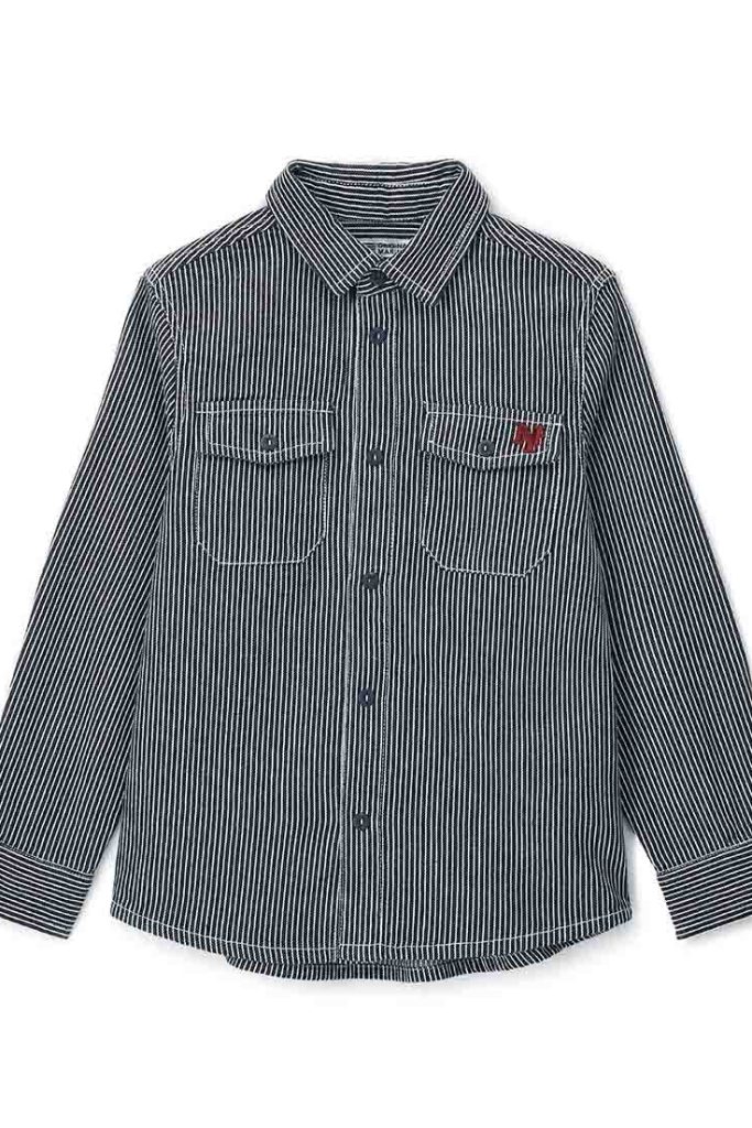 Chemises et hauts teints en fil pour garçon, motif « Back To School » (ML)