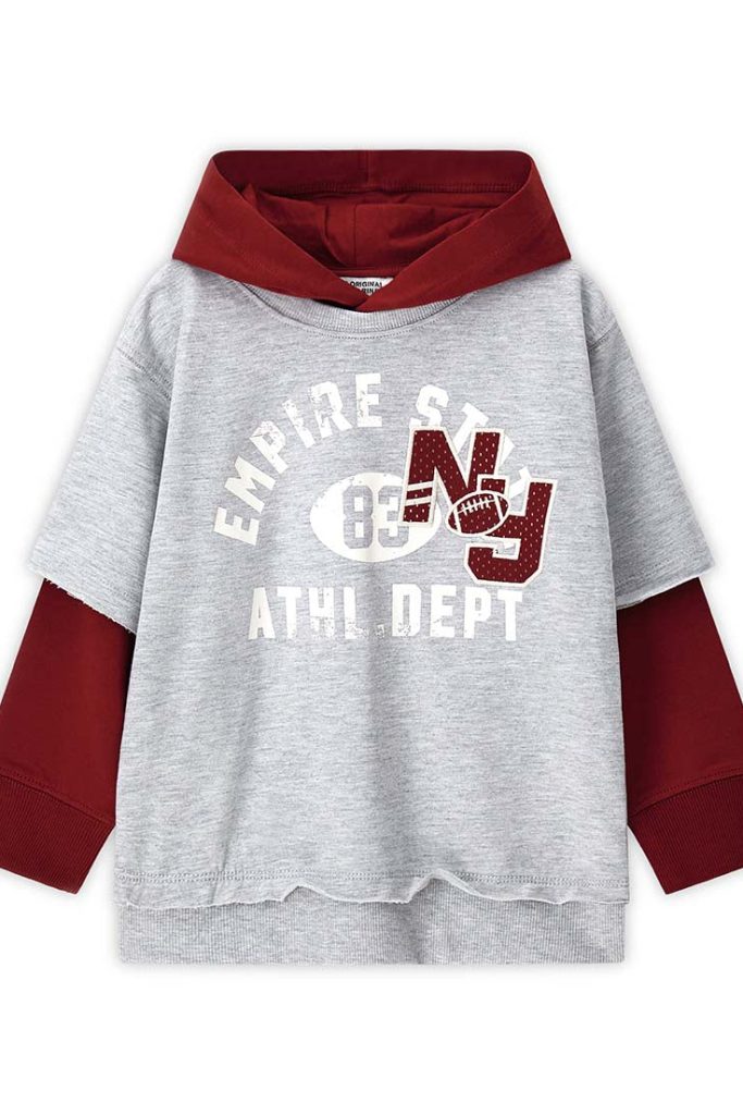 Sweat-shirt à capuche pour garçon, chemises et hauts fermés, pour la rentrée scolaire 1