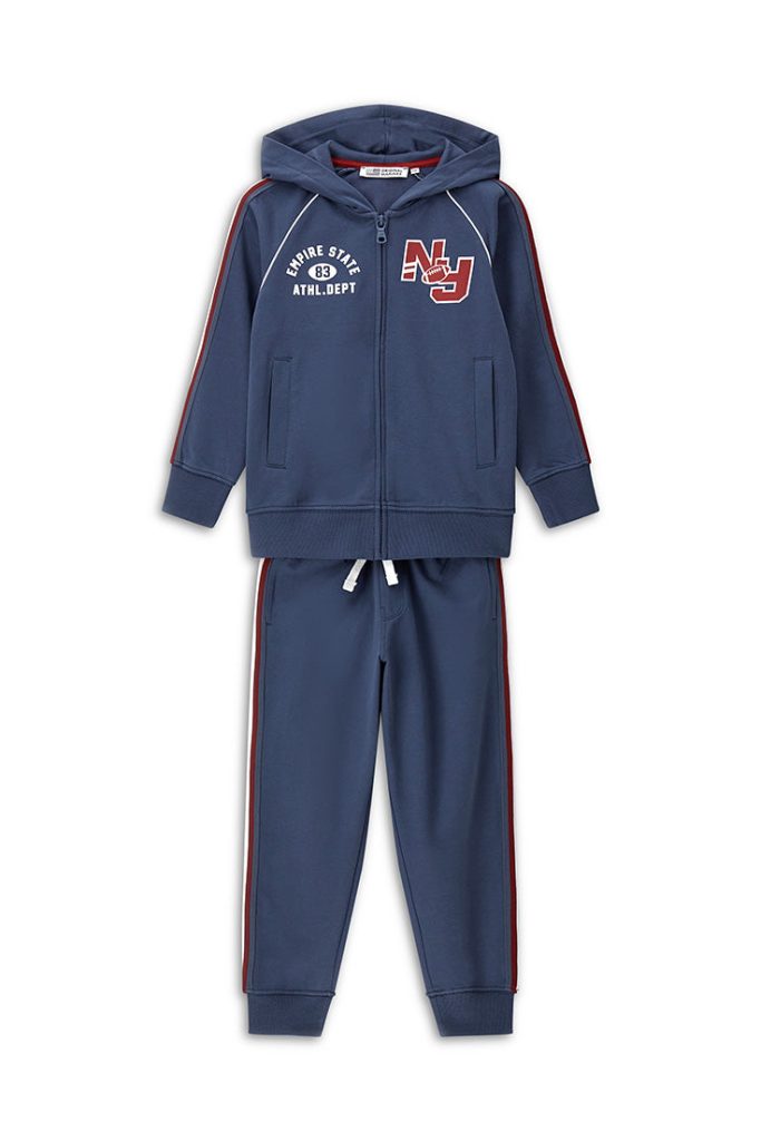 Ensembles de jogging et survêtements pour garçons de la rentrée scolaire avec capuche ouverte 2