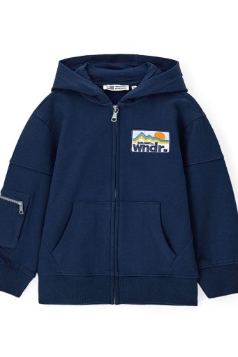 Sweat-shirt Adventure Boy à capuche ouverte, chemises et hauts 2