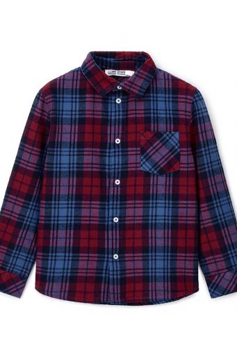 Chemise de fête à carreaux garçon