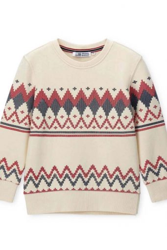 Haut polaire de fête garçon