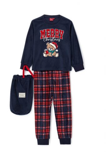 Pyjama capsule de Noël en chenille pour garçon
