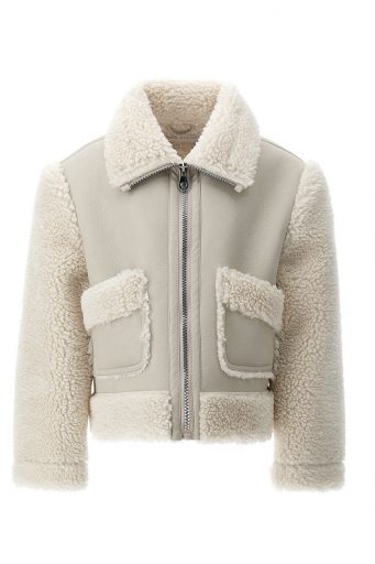 Vestes pour fille, vestes et manteaux effet cuir 3