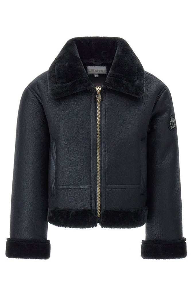 Vestes Fille Veste Effet Cuir Manteaux & Vestes 2