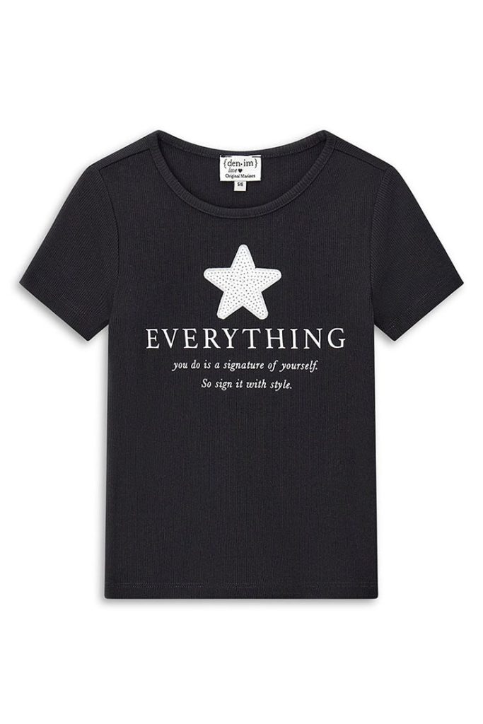 T-shirt Capsule Denim Girl MM Chemises et hauts décorés