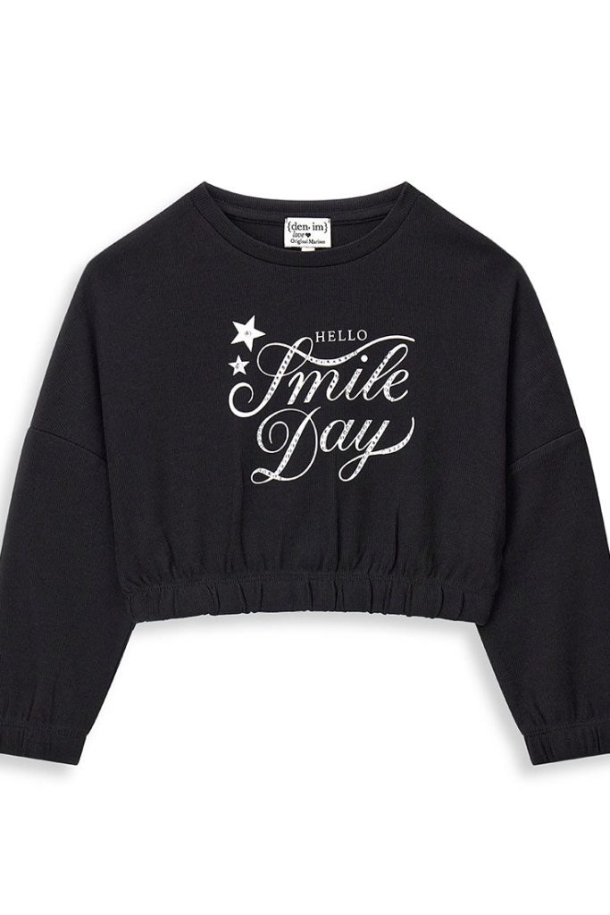Sweat-shirt Capsule Denim Girl avec col, chemises et hauts