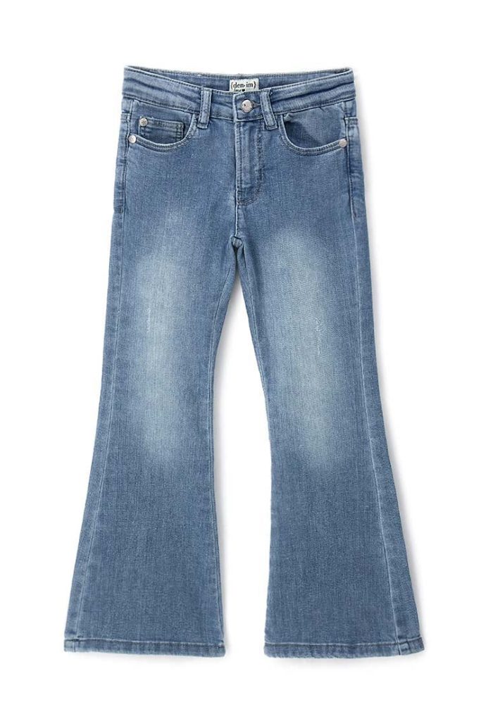 Pantalon évasé en denim pour fille