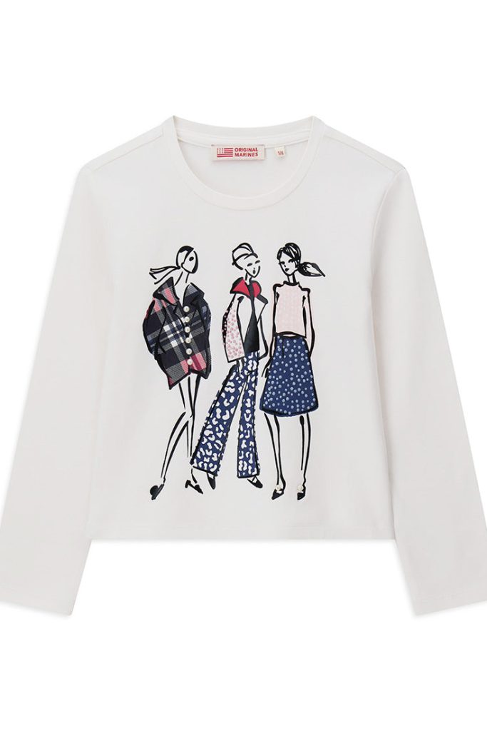 T-shirt fille « Back To School » ML Chemises et hauts 1