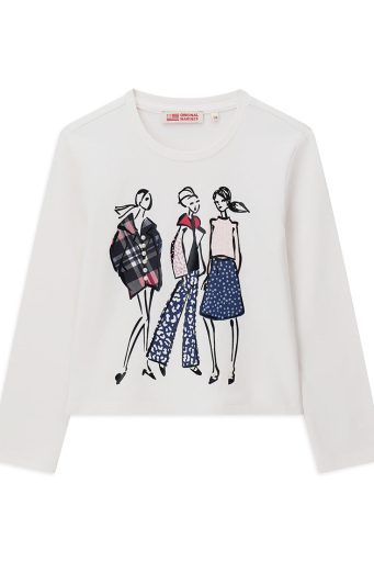 T-shirt fille « Back To School » ML Chemises et hauts 1