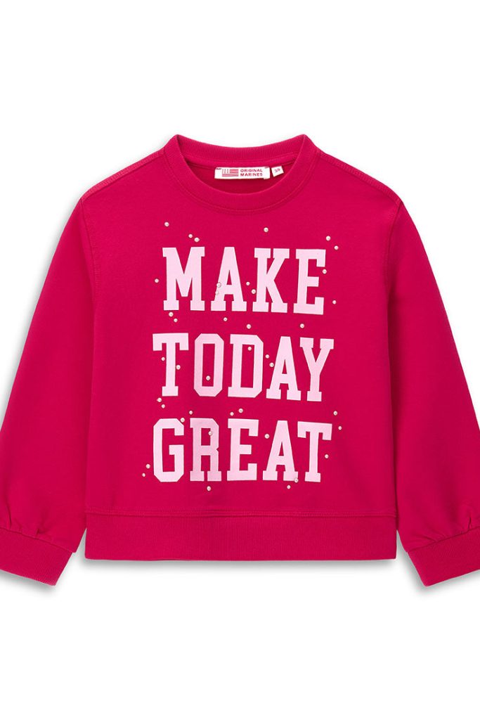 Sweat-shirt à col pour fille de la rentrée scolaire, chemises et hauts 1