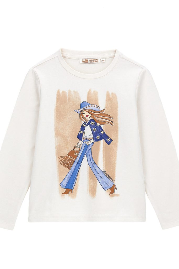 T-shirt Wild Girl Girl ML Chemises et hauts 4