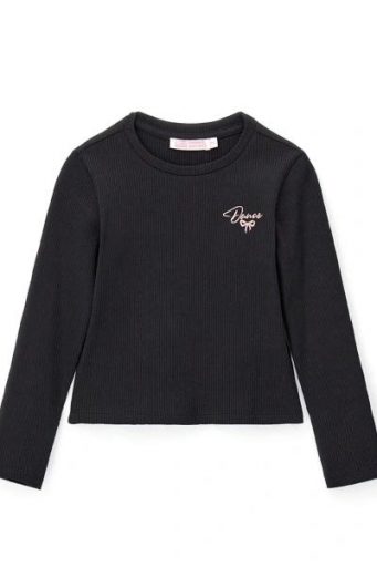 T-shirt côtelé de l’académie de danse pour fille