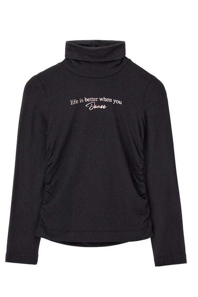 T-shirts et hauts à col roulé pour filles de l’Académie de danse