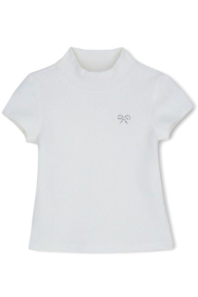 T-shirt côtelé de fête pour fille