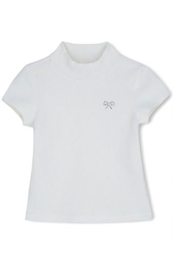 T-shirt côtelé de fête pour fille