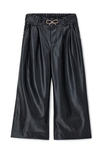 Pantalon de fête en similicuir pour fille