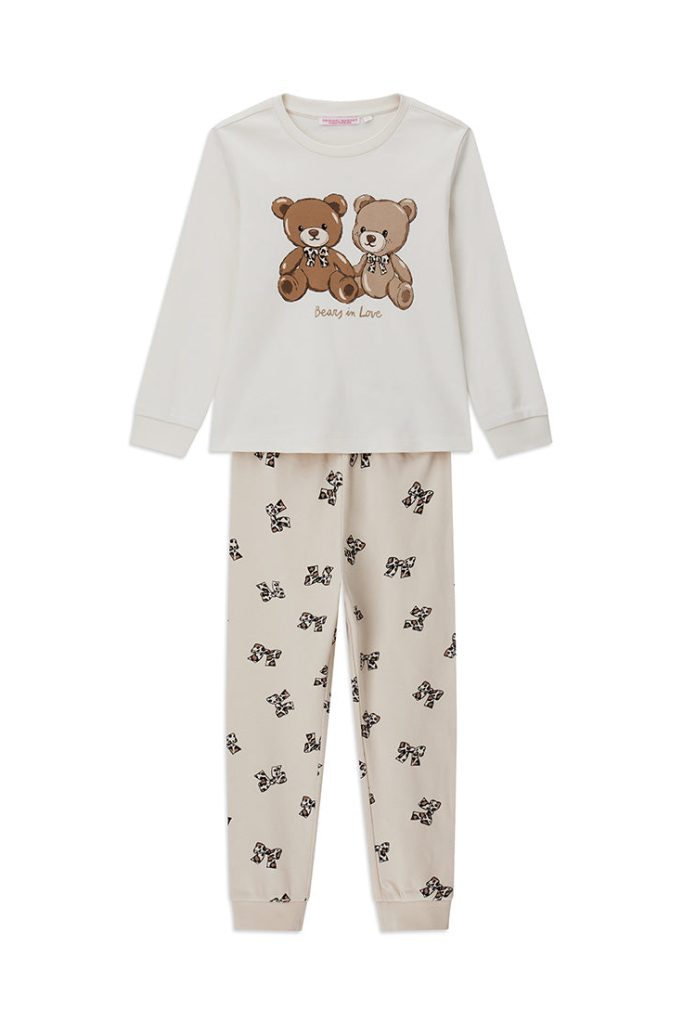 Pyjama Bonne Nuit Fille Col ML Pyjama 4