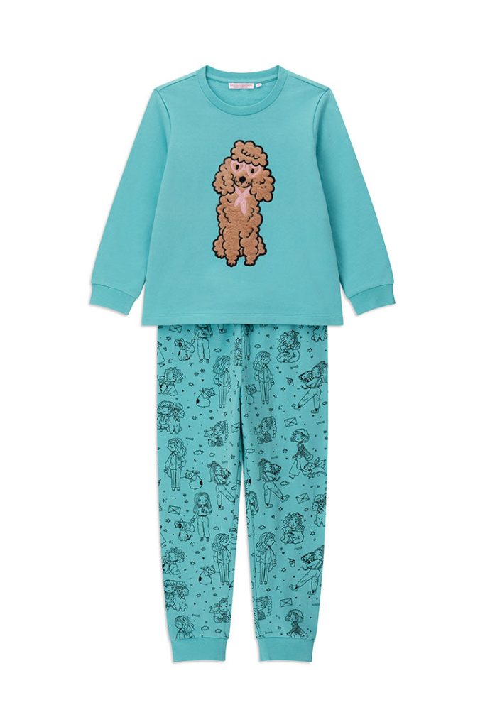 Pyjama Bonne Nuit Fille Col ML Pyjama