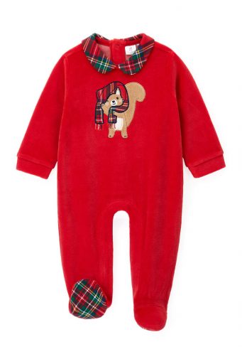 Combinaison de fête en chenille pour nouveau-né