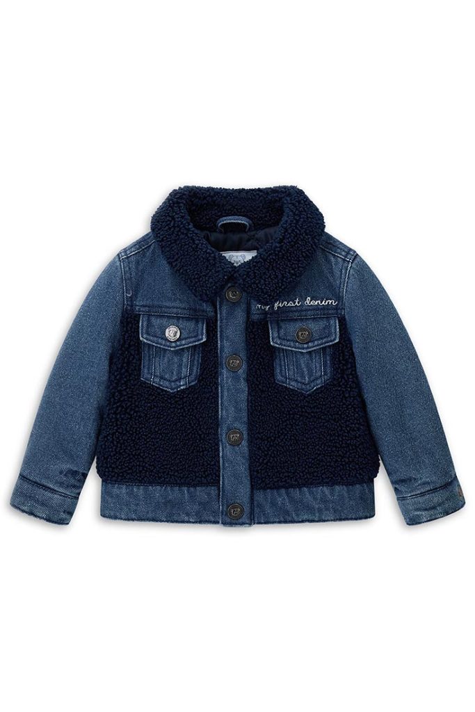Manteaux et vestes en jean pour nouveau-nés aux tons doux