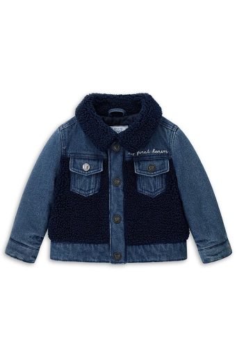 Manteaux et vestes en jean pour nouveau-nés aux tons doux