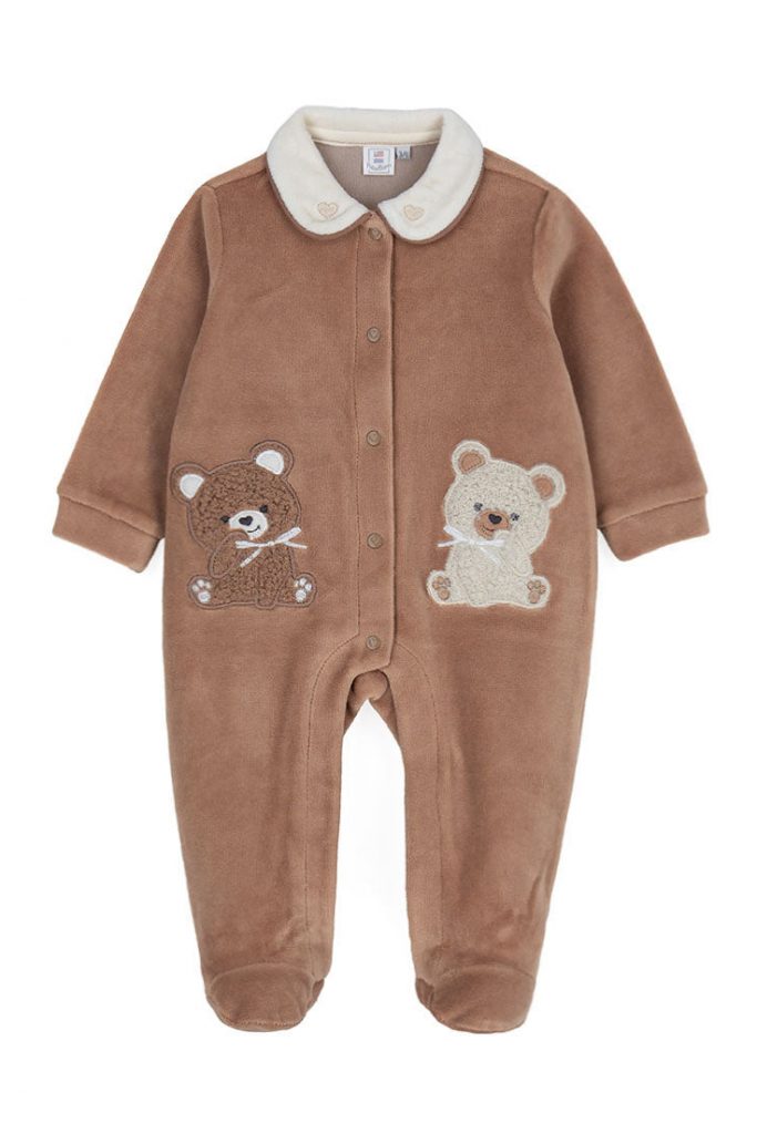 Combinaison en chenille pour nouveau-né, Forêt des Fées