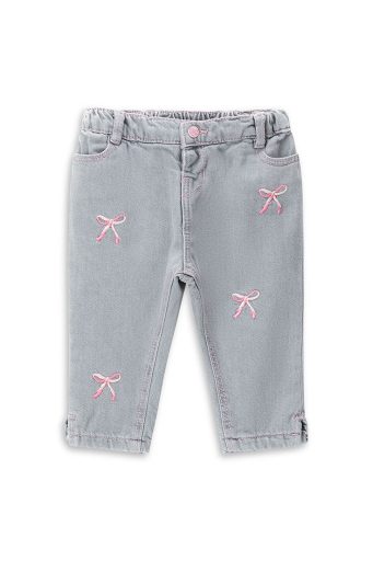Pantalon en jean pour nouveau-né aux tons doux