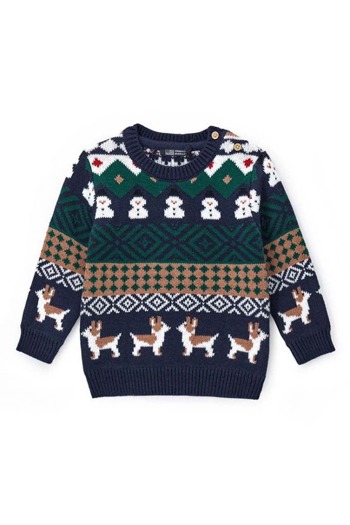 Haut de fête en mélange de coton pour bébé garçon