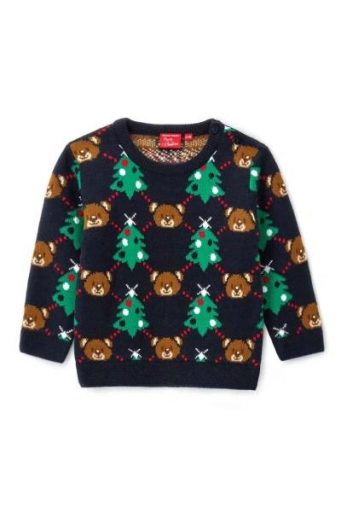 Top capsule de Noël en jacquard pour bébé garçon