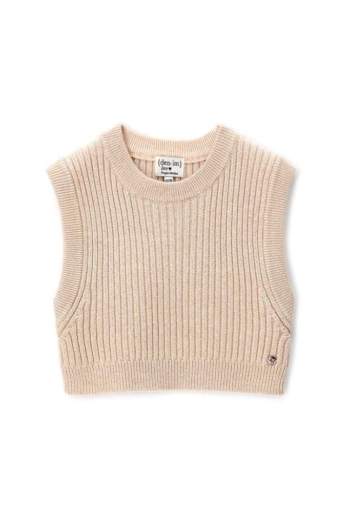 Chemises et hauts en laine/tricot pour bébé fille Capsule Denim avec col