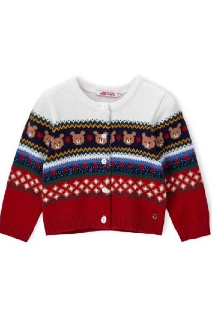 Haut de fête en mélange de coton pour bébé fille