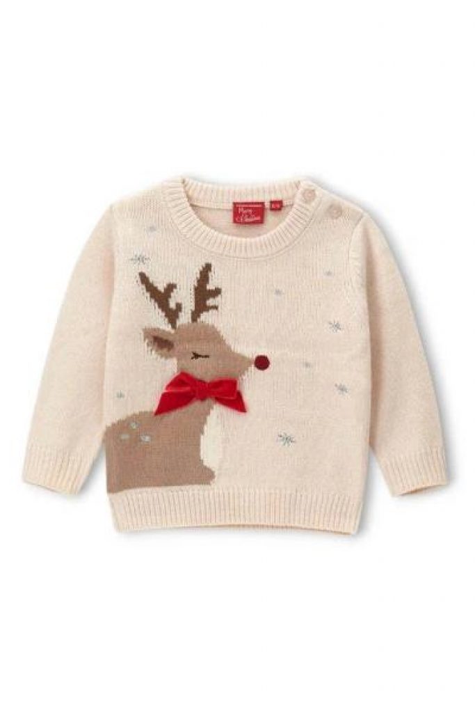 Top capsule de Noël en coton mélangé pour bébé fille