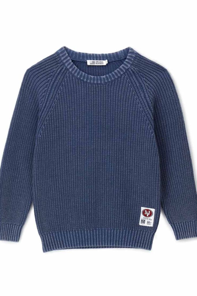 Chemises et hauts à col en laine/tricot pour garçon, style rentrée scolaire