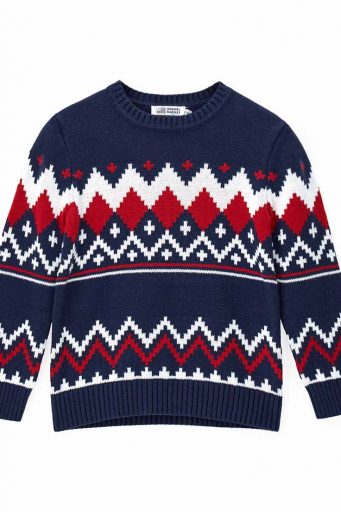 Haut de fête en mélange de coton pour garçon