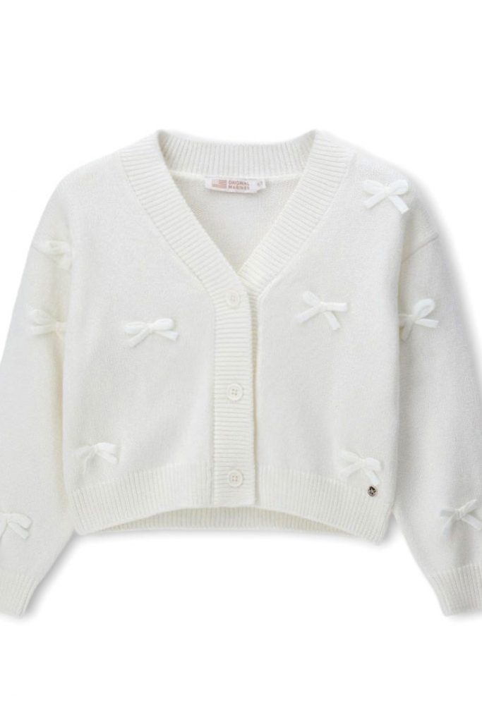 Haut de fête en mélange de coton pour fille