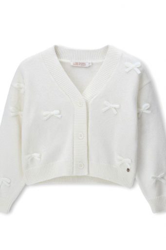 Haut de fête en mélange de coton pour fille