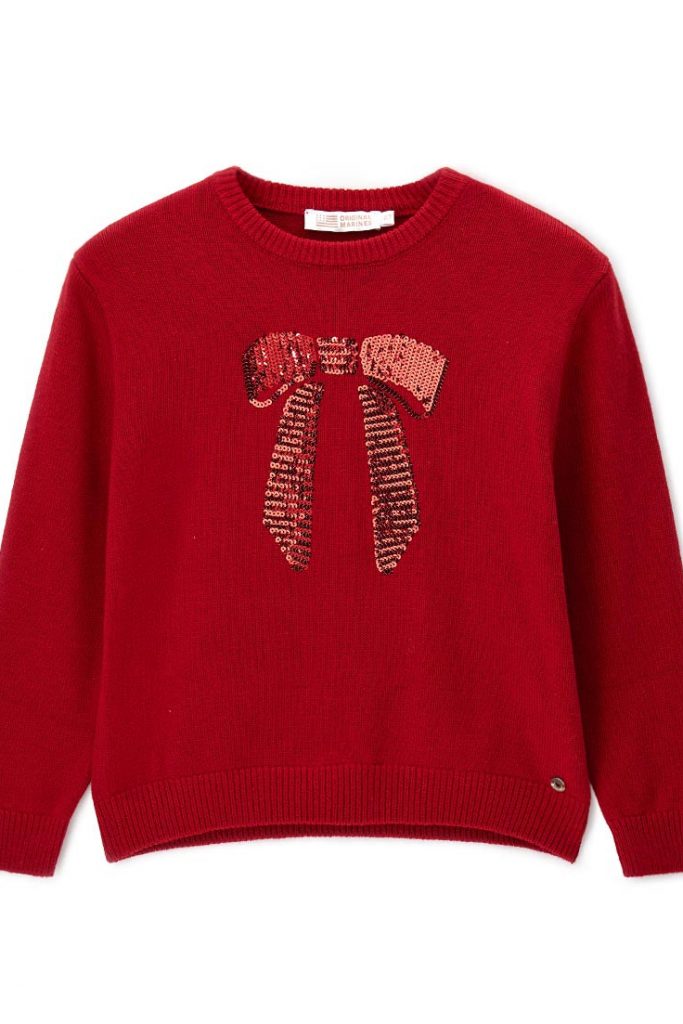 Haut de fête en mélange de coton pour fille